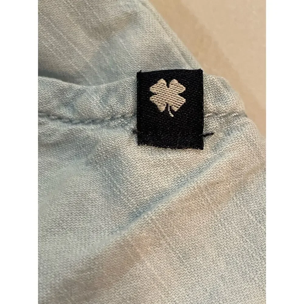Lucky Brand blue jean shorts with rainbow stitch SM/7